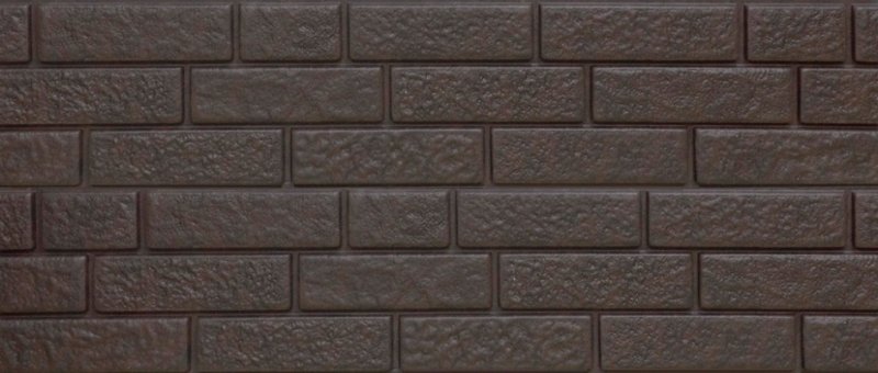 Сайдинг виниловый Стоун-Хаус l=3,025м, h=0.23м (пл=0.695м2) кирпич графитовый