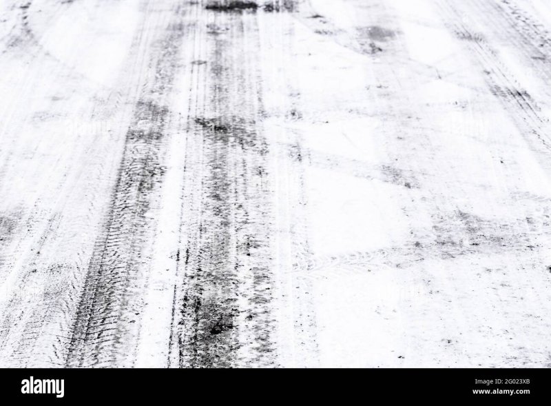 Текстура зимней дороги