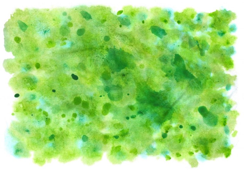 Зеленое Акварельное пятно