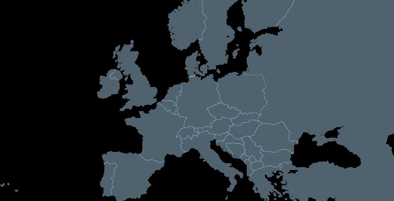 Карта Европы без фона