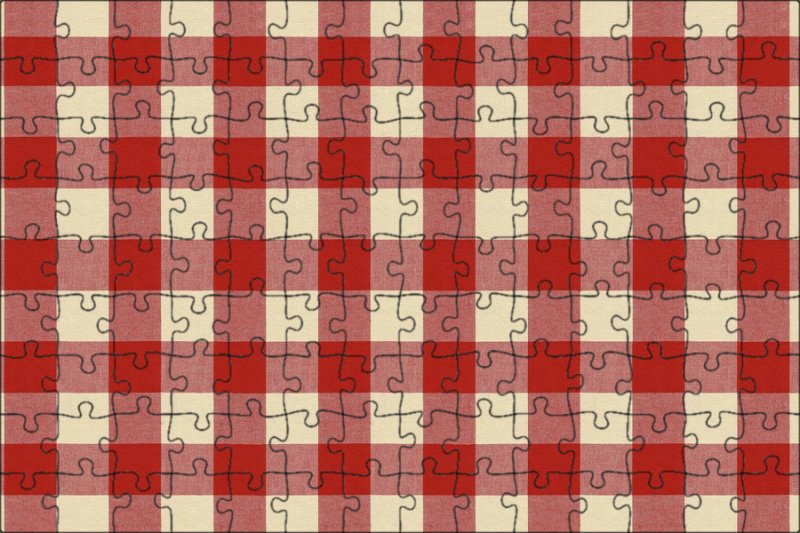 Красно белая клетка