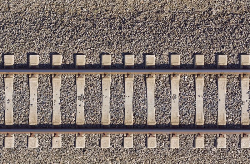 Железная дорога сверху