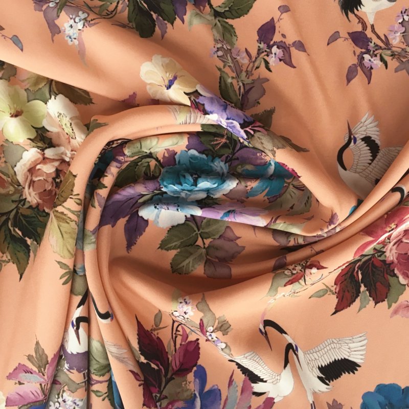 Шелковый крепдешин Stella MCCARTNEY