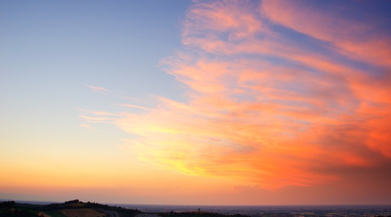 Облака закат