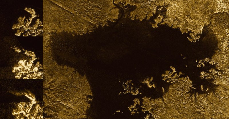 Титан Спутник Сатурна поверхность