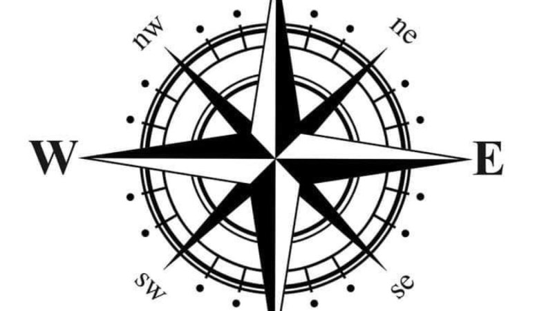 Роза ветров трафарет