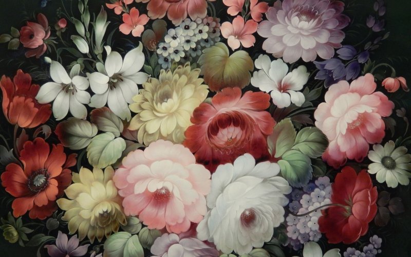 Жостово роспись фон