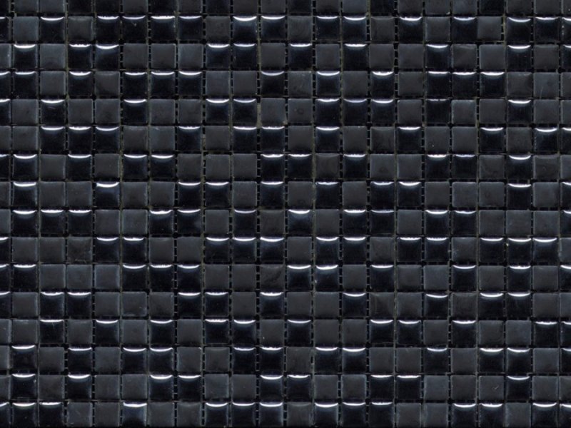 Мозаика черная глянцевая