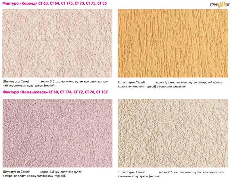 Штукатурка минеральная декоративная Ceresit CT 137 "камешковая"