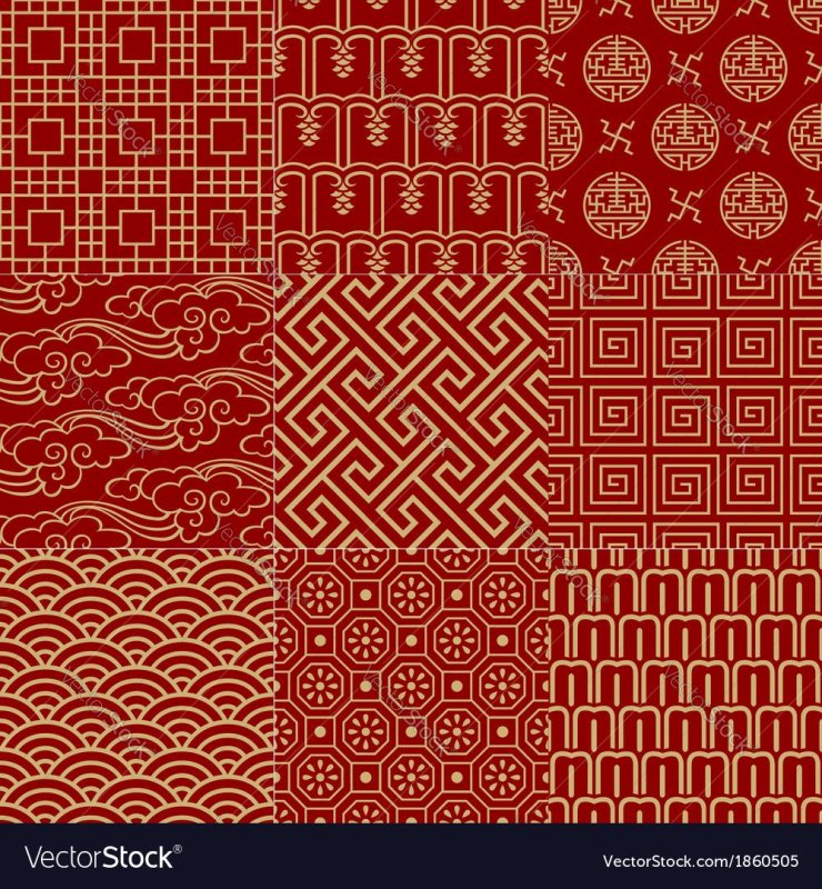 Паттерн китайский орнамент