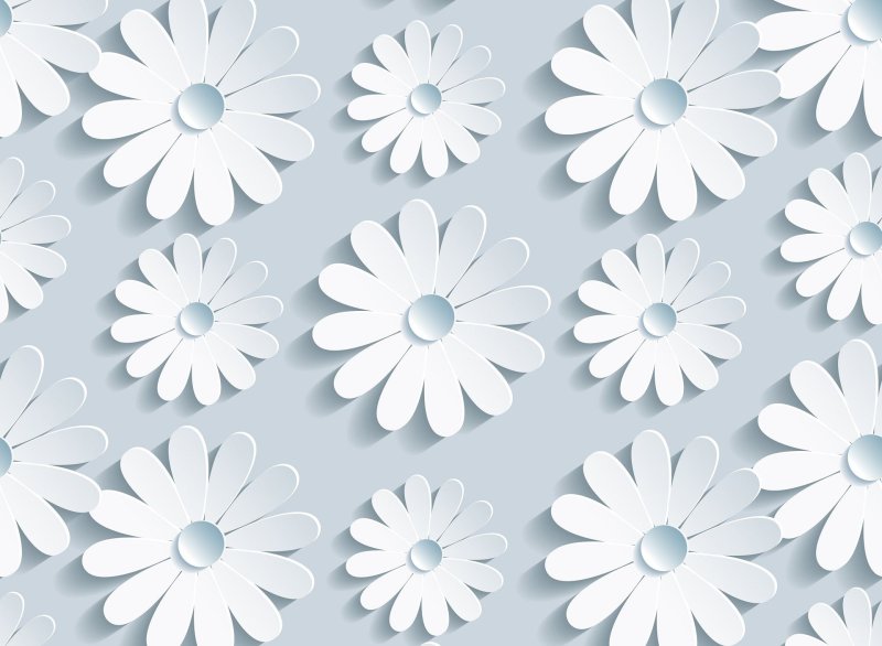 Бесшовный фон ромашки