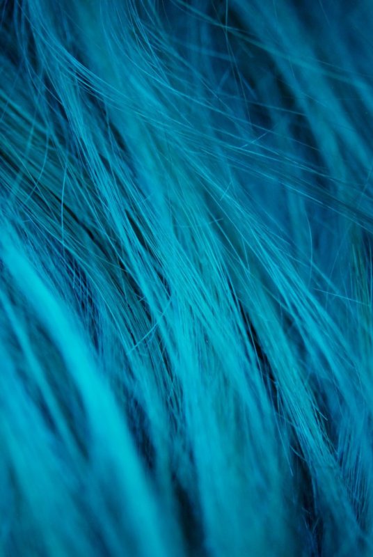 Синие волосы