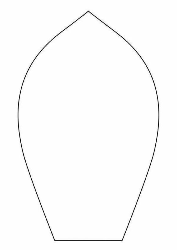 Лепесток ромашки трафарет