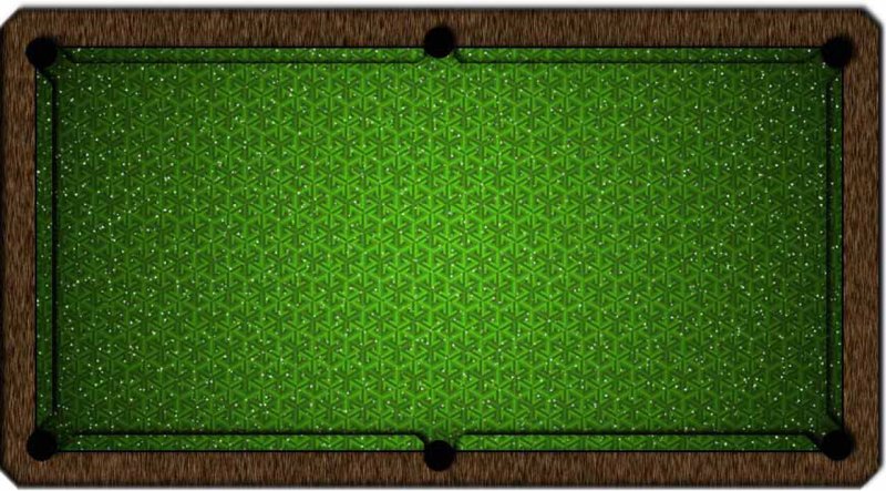 Зеленое сукно бильярдного стола