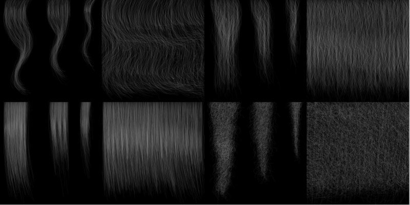 Текстура волос