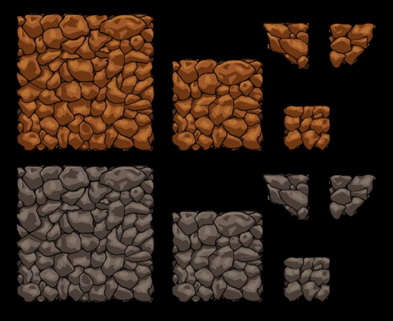 Тайлсет каменного пола