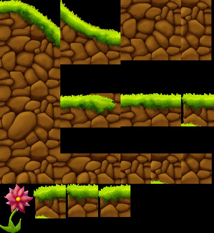 Тайлсет земли 2д