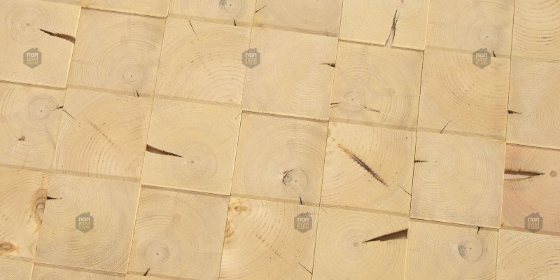 3д панели из спилов бруса Castorama