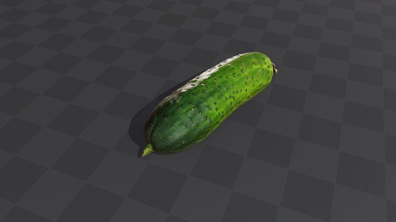 Зеленый огурец