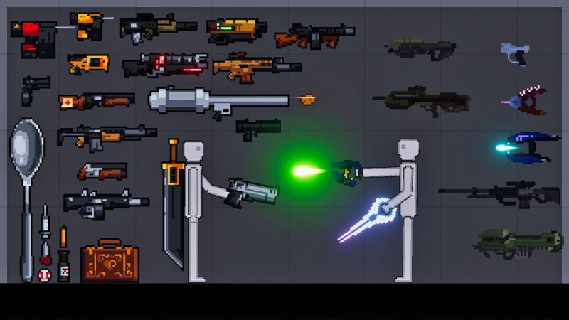 Пиксельные оружия ближнего боя
