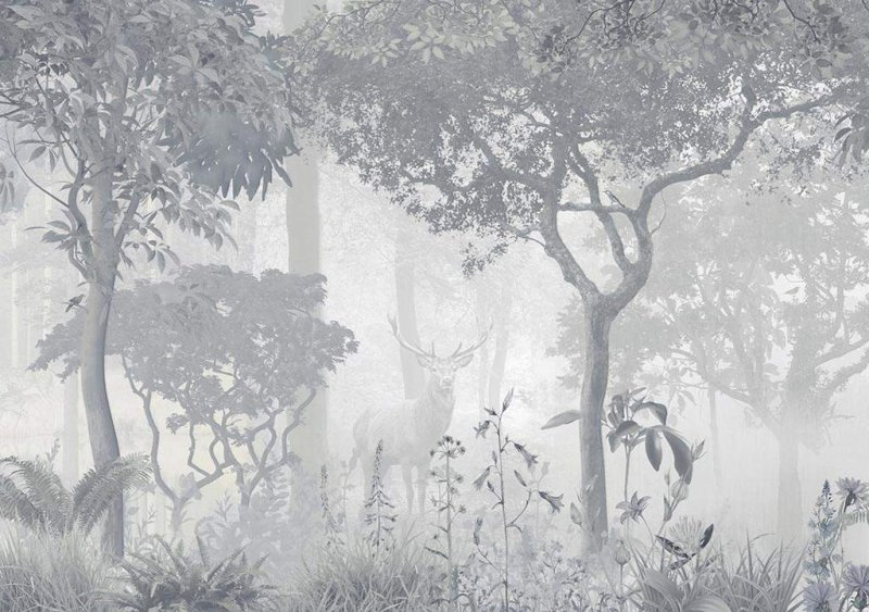 Фреска Аффреско деревья в тумане