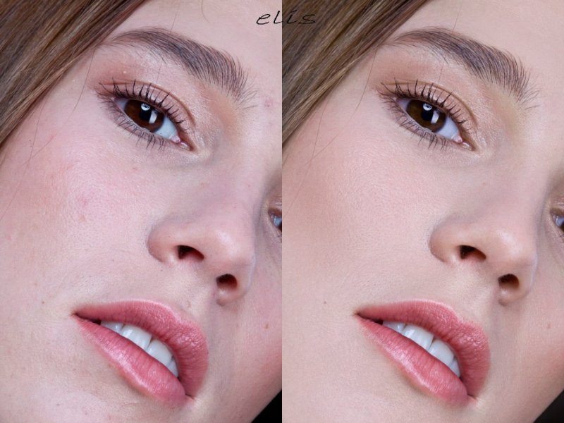 Кожа для ретуши лица