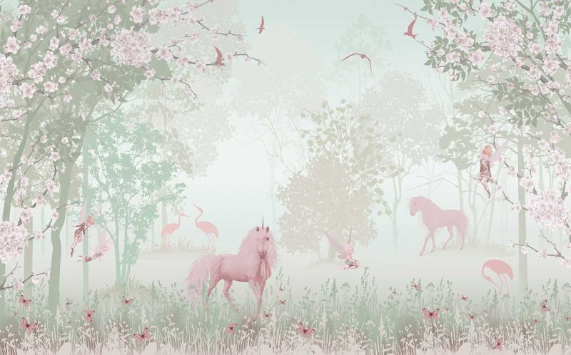 Фреска сказочный лес Аффреско