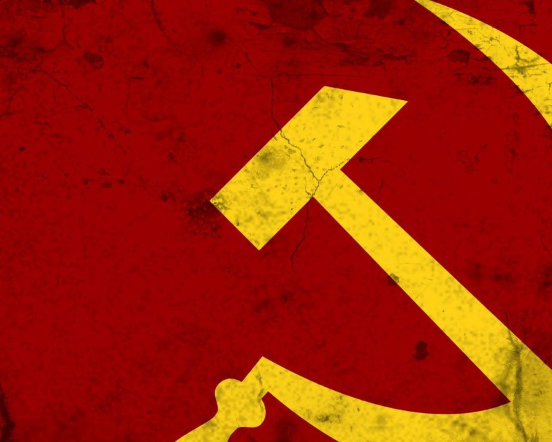 Серп и молот на Красном фоне СССР