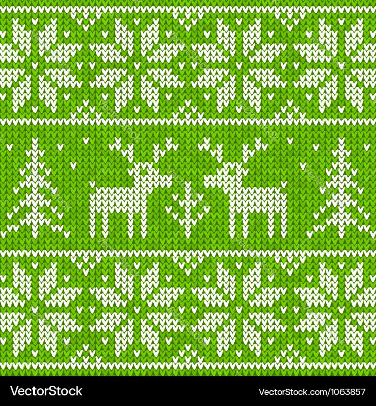 Паттерн свитер с оленями