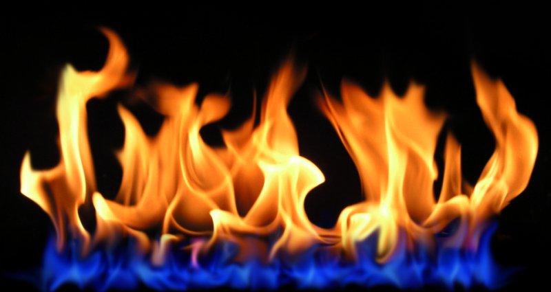 Текстура пламени в камине