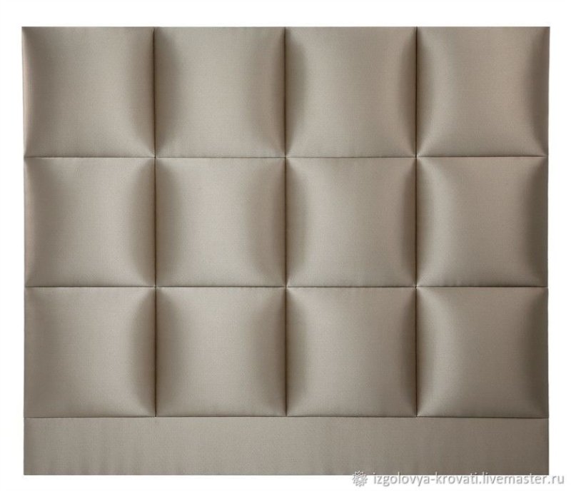 Кровать с мягким изголовьем