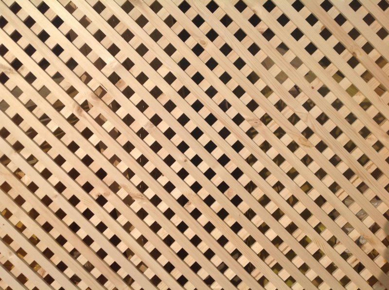 Решетка декоративная сосна 100*100 "шпалера"