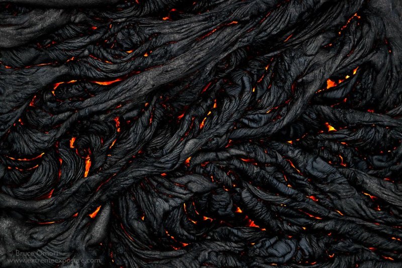 Застывшая вулканическая лава