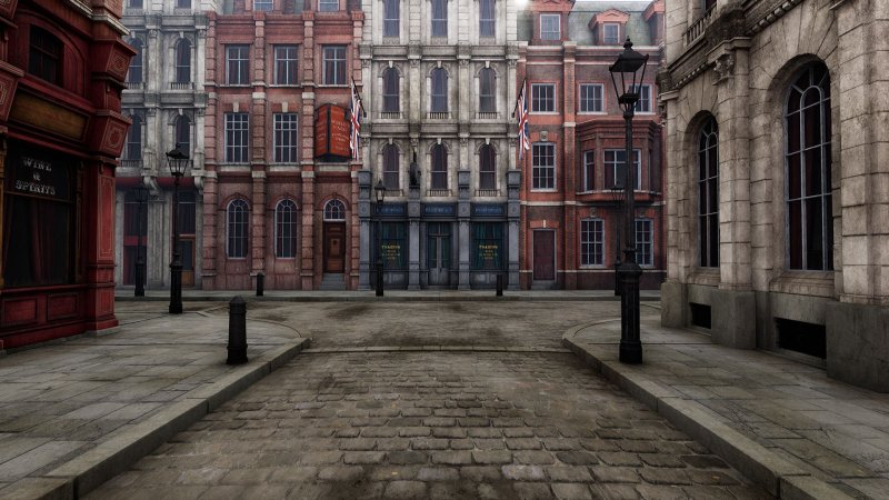 Викторианская Англия улица Лондона