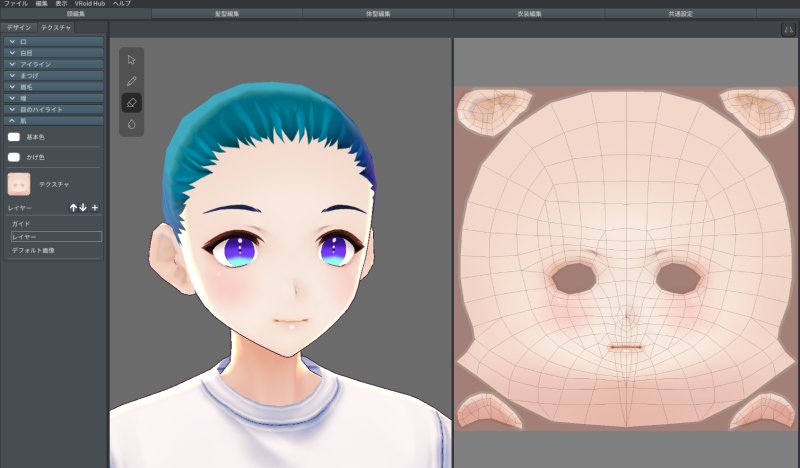 VROID Studio лицо