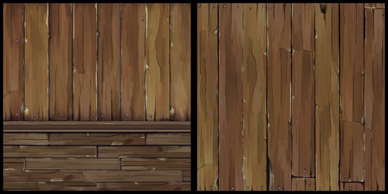 Мультяшные текстуры дерева