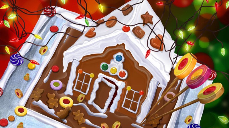 Пряничный домик Рождество