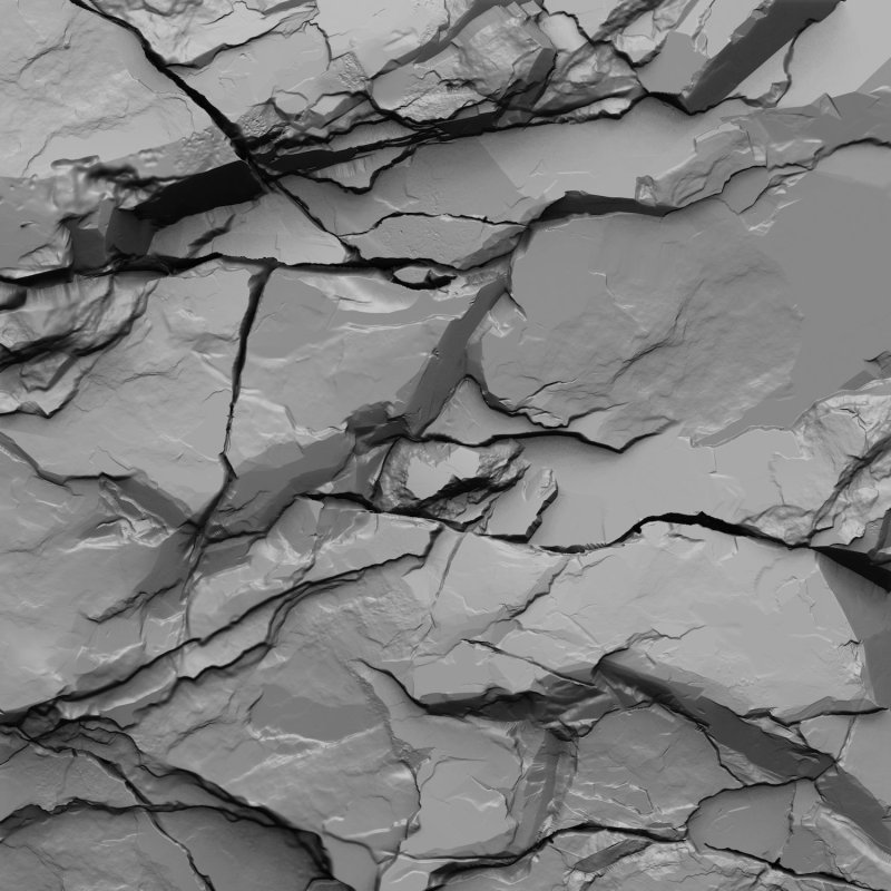 Displace Map камни