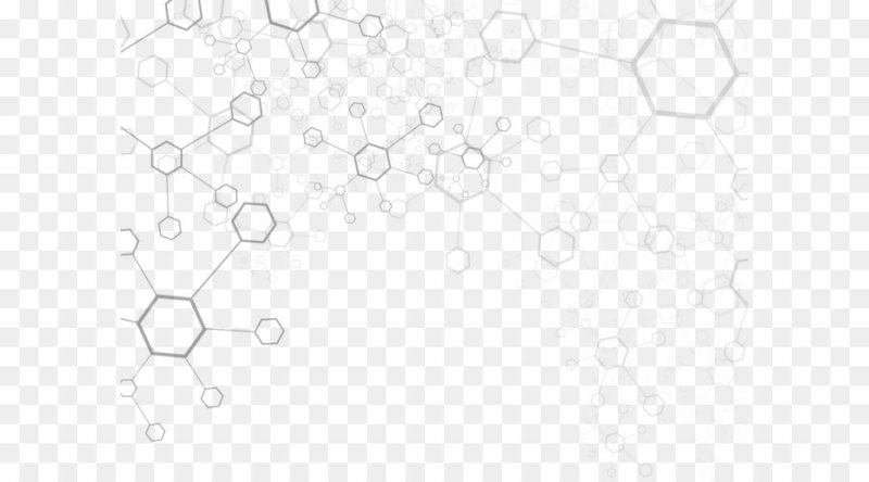 Химические молекулы на белом фоне