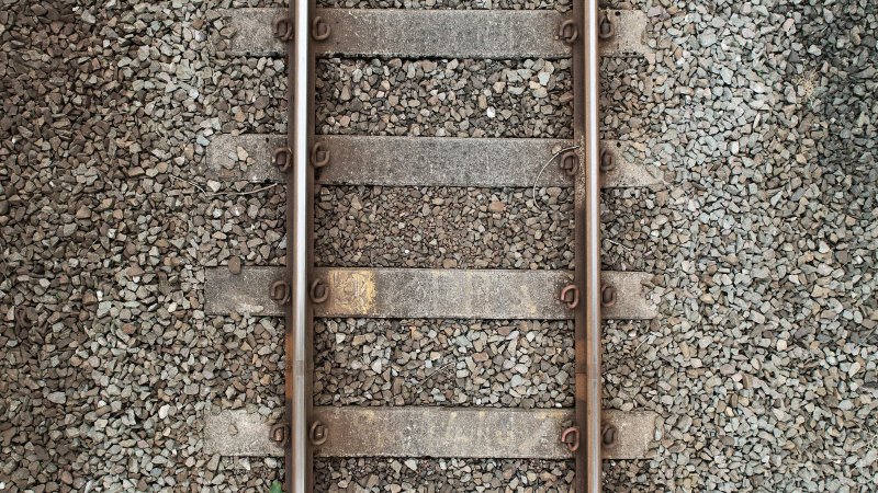 Рельсы вид сверху