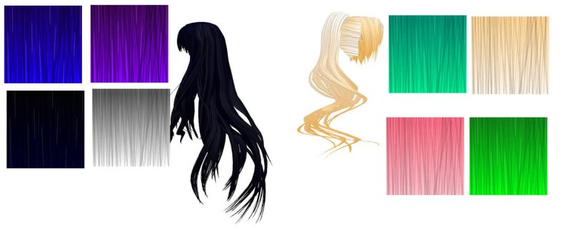 Текстура волос