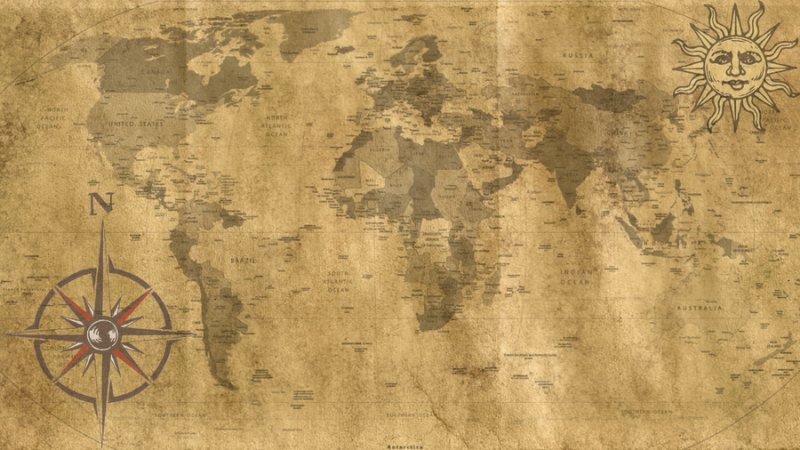 Старые пиратские карты