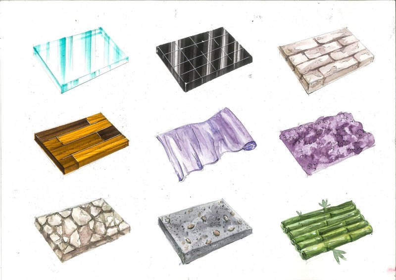 Скетч материалы