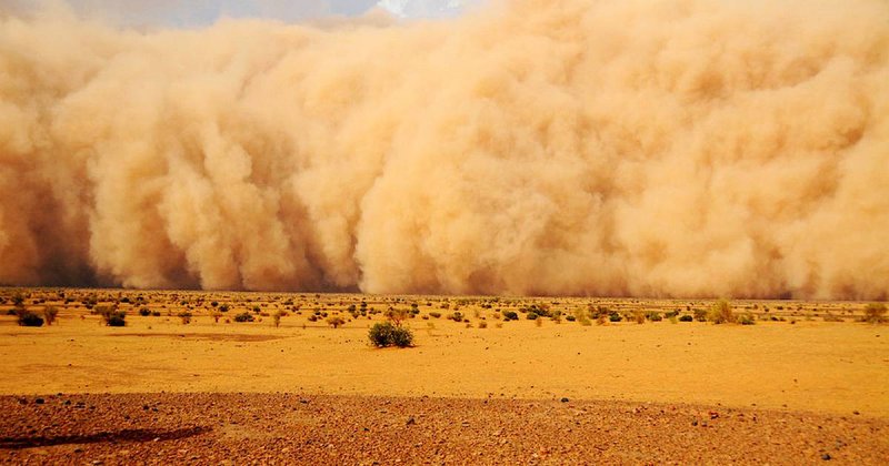 Пустыня Гоби Песчаная буря