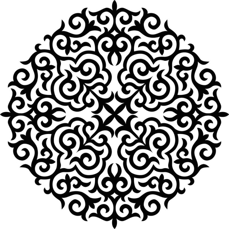 Казахский орнамент ою