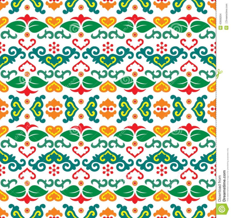 Национальный узор Татаров вектор