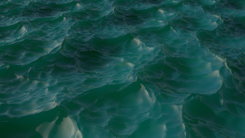 Море зеленого цвета