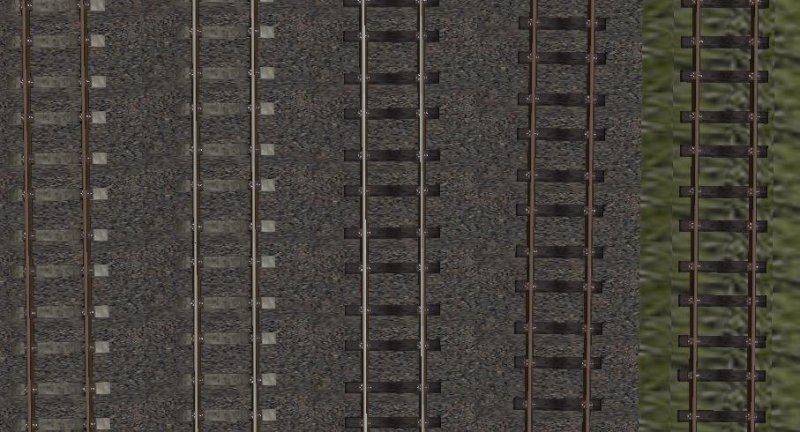 Железная дорога вид сверху