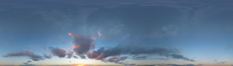 Вечернее небо панорама