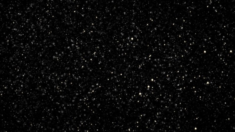 Снег на черном фоне